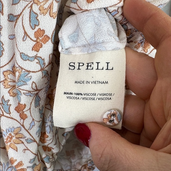 Spell sunshine bandit blouse in desert sage size small - Picture 6 of 8